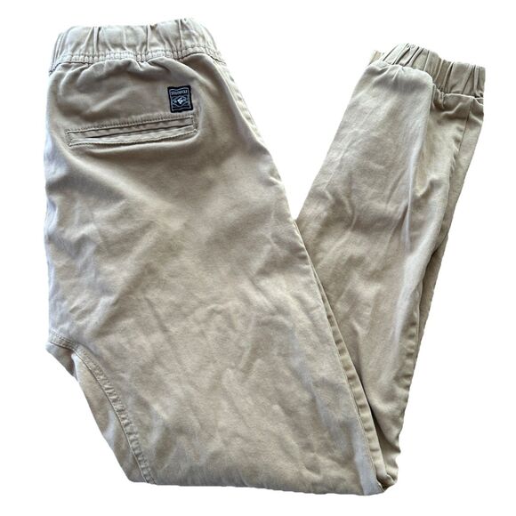 Southpole Flex Men’s Large Elastic Waist Khaki Canvas Drawstring Jogger Pants - Picture 1 of 6